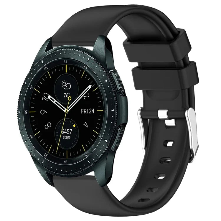 20mm Smooth Solid Color Silicone Watch Band, For Samsung  Galaxy Watch 4 Classic 42mm, For Samsung Galaxy Watch Active 2 44mm, For Samsung Galaxy Watch Active 2 40mm, For Samsung Galaxy Watch 42mm
