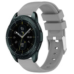 20mm Smooth Solid Color Silicone Watch Band, For Samsung  Galaxy Watch 4 Classic 42mm, For Samsung Galaxy Watch Active 2 44mm, For Samsung Galaxy Watch Active 2 40mm, For Samsung Galaxy Watch 42mm