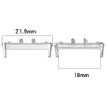 For Samsung Galaxy Fit 3 SM-R390 1 Pair Metal Watch Band Connector, Silver, Black, Gold, Rose Gold