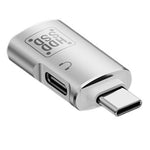 JS-109 USB-C / Type-C to Type-C + USB 3.0 Converter OTG Adapter for Digital Headset and U-Disk, Type-C to Type-C + USB