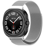 For Samsung Galaxy Watch Ultra 47mm Milan Magnetic Metal Steel Watch Band