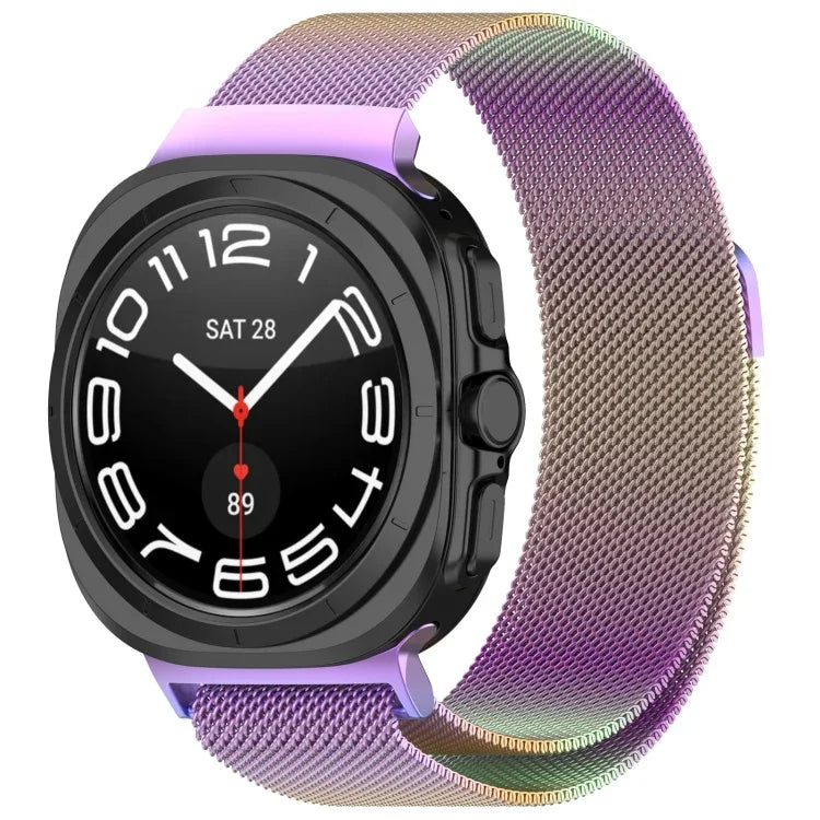 For Samsung Galaxy Watch Ultra 47mm Milan Magnetic Metal Steel Watch Band