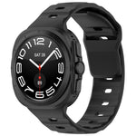 For Galaxy Watch Ultra2 2026 / 2025 / 1 2024 Solid Color Reverse Buckle Silicone Watch Band, Black, White, Blue, Yellow, Light Gray, Dark Green, Cyan, Dark Blue, Starlight, Pink