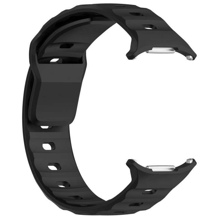 For Galaxy Watch Ultra2 2026 / 2025 / 1 2024 Solid Color Reverse Buckle Silicone Watch Band, Black, White, Blue, Yellow, Light Gray, Dark Green, Cyan, Dark Blue, Starlight, Pink