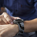 Richard Magnetic Folding Silver Buckle Silicone Watch Band, For Sansung Galaxy Watch 5 Pro 45mm, For Samsung Galaxy Watch 7 40 / 44mm, For Samsung Galaxy Watch 6 Classic 43 / 47mm
