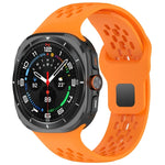 Reverse Buckle Silicone Breathable Watch Band, For Samsung Galaxy Watch Ultra 47mm / Ultra 2025