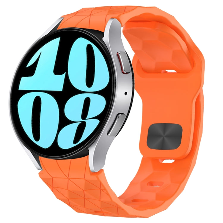 Football Texture Reverse Buckle Silicone Watch Band, For Samsung Galaxy Watch 6 44mm, For Samsung Galaxy Watch 6 40mm, For Samsung Galaxy Watch 6 Classic 43mm, For Samsung Galaxy watch 5 Pro Golf Edition
