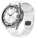 Football Texture Reverse Buckle Silicone Watch Band, For Samsung Galaxy Watch FE 40mm, For Samsung Galaxy Watch 7 44mm, For Samsung Galaxy Watch 7 40mm, For Samsung Galaxy Watch 6 Classic 47mm