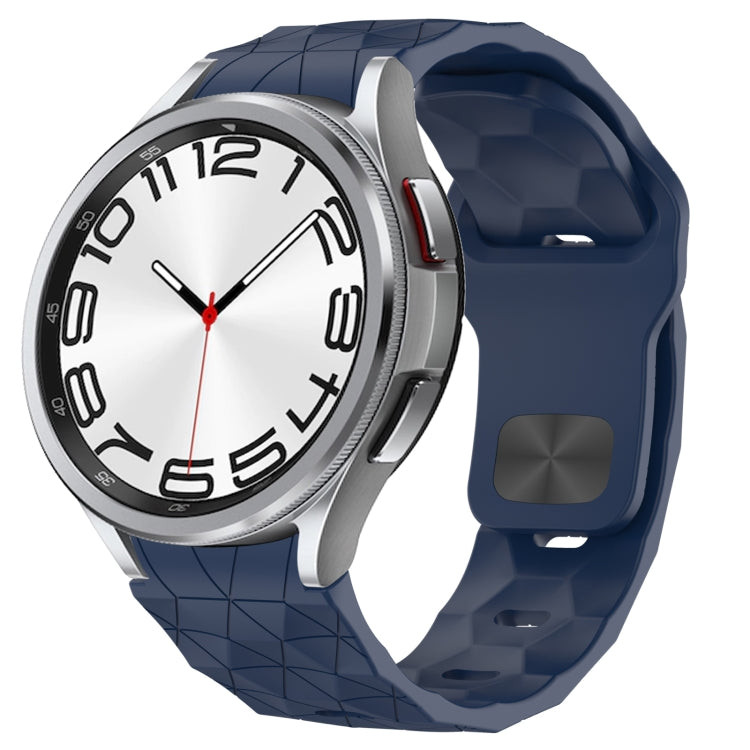 Football Texture Reverse Buckle Silicone Watch Band, For Samsung Galaxy Watch FE 40mm, For Samsung Galaxy Watch 7 44mm, For Samsung Galaxy Watch 7 40mm, For Samsung Galaxy Watch 6 Classic 47mm