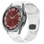 Football Texture Reverse Buckle Silicone Watch Band, For Samsung Galaxy Watch 6 44mm, For Samsung Galaxy Watch 6 40mm, For Samsung Galaxy Watch 6 Classic 43mm, For Samsung Galaxy watch 5 Pro Golf Edition