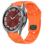Football Texture Reverse Buckle Silicone Watch Band, For Samsung Galaxy Watch 6 44mm, For Samsung Galaxy Watch 6 40mm, For Samsung Galaxy Watch 6 Classic 43mm, For Samsung Galaxy watch 5 Pro Golf Edition