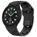 Football Texture Reverse Buckle Silicone Watch Band, For Samsung Galaxy Watch 6 44mm, For Samsung Galaxy Watch 6 40mm, For Samsung Galaxy Watch 6 Classic 43mm, For Samsung Galaxy watch 5 Pro Golf Edition