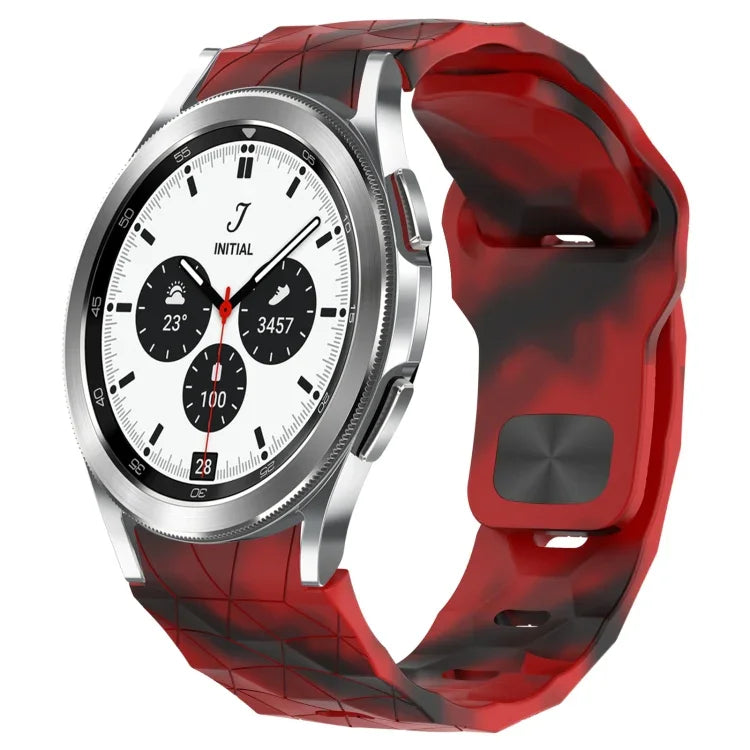 Football Texture Reverse Buckle Silicone Watch Band, For Samsung Galaxy Watch 4 44mm, For Samsung Galaxy Watch 4 40mm, For Samsung  Galaxy Watch 4 Classic 46mm, For Samsung  Galaxy Watch 4 Classic 42mm