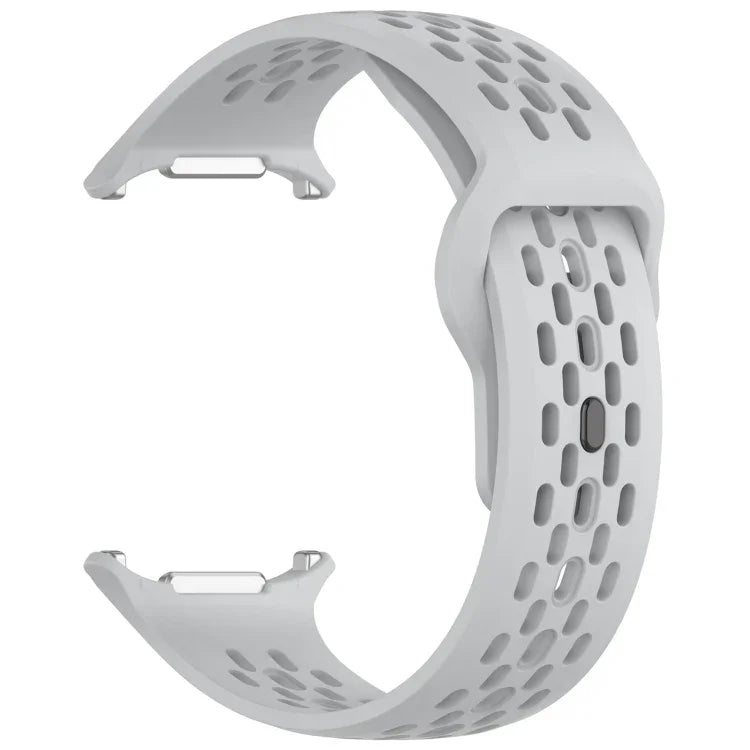 For Samsung Galaxy Watch Ultra 47mm Holes Style Square Buckle Solid Color Silicone Watch Band