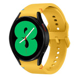 Flat Sewing Design Silicone Watch Band, For Sansung Galaxy Watch5 Pro 45mm, Fou Samsung Galaxy Watch 4 40 / 44mm, For Samsung Galaxy Watch 4 Classic 42 / 46mm