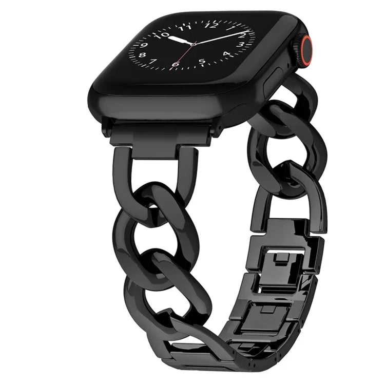 Quick-Release Metal Chain Watch Band, For Apple Watch SE 2023 44mm, For Apple Watch SE 2023 40mm, For Apple Watch Ultra 2 49mm, For Apple Watch Series 9 45mm, For Apple Watch Series 9 41mm, For Apple Watch Ultra 49mm, For Apple Watch Series 8 41mm     ...