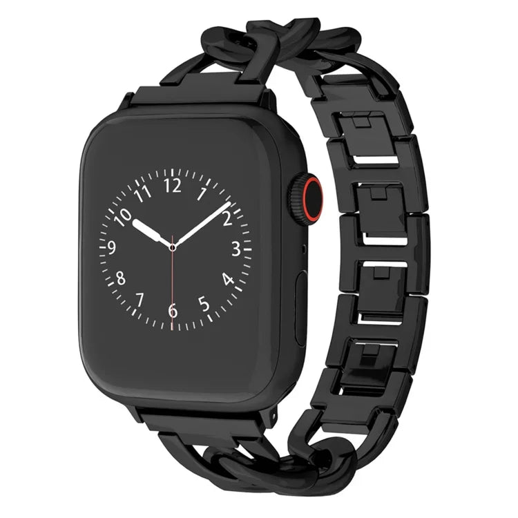 Quick-Release Metal Chain Watch Band, For Apple Watch SE 2022 44mm, For Apple Watch Series 7 41mm, For Apple Watch Series 7 45mm, For Apple Watch Series 6 40mm, For Apple Watch Series 6 44mm, For Apple Watch Series 5 44mm, For Apple Watch Series 5 40mm...