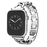 Quick-Release Metal Chain Watch Band, For Apple Watch SE 2022 44mm, For Apple Watch Series 7 41mm, For Apple Watch Series 7 45mm, For Apple Watch Series 6 40mm, For Apple Watch Series 6 44mm, For Apple Watch Series 5 44mm, For Apple Watch Series 5 40mm...