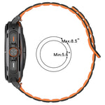 For Samsung Galaxy Watch Ultra 47mm Spot Pattern Two Color Magnetic Silicone Watch Band