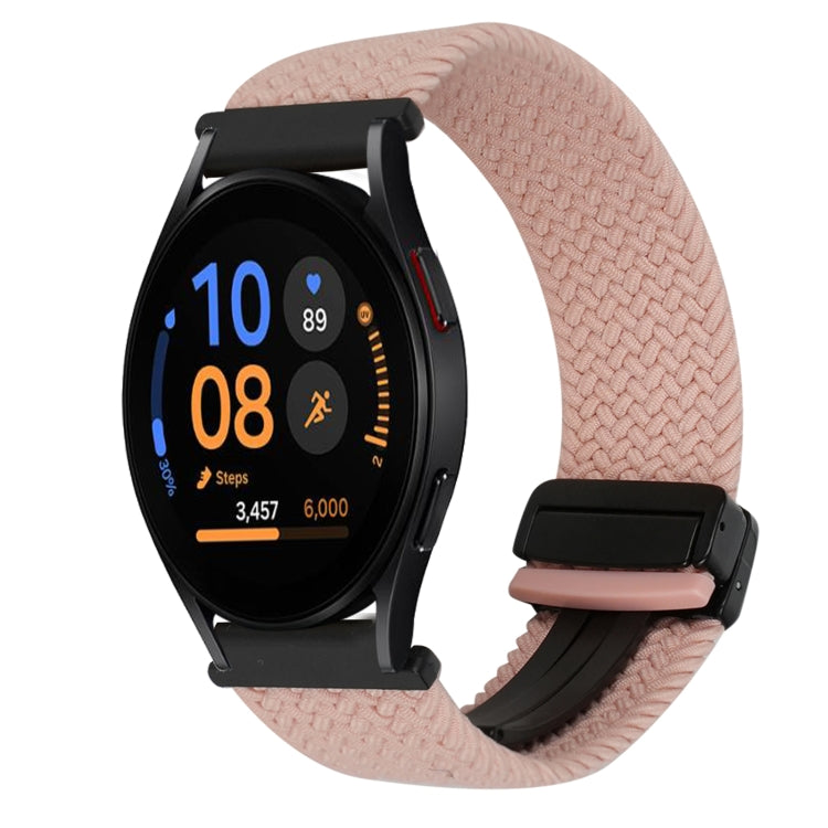 20mm Magnetic Buckle Braided Watch Strap, For Samsung Galaxy Watch FE 40mm, For Samsung Galaxy Watch 6 Classic