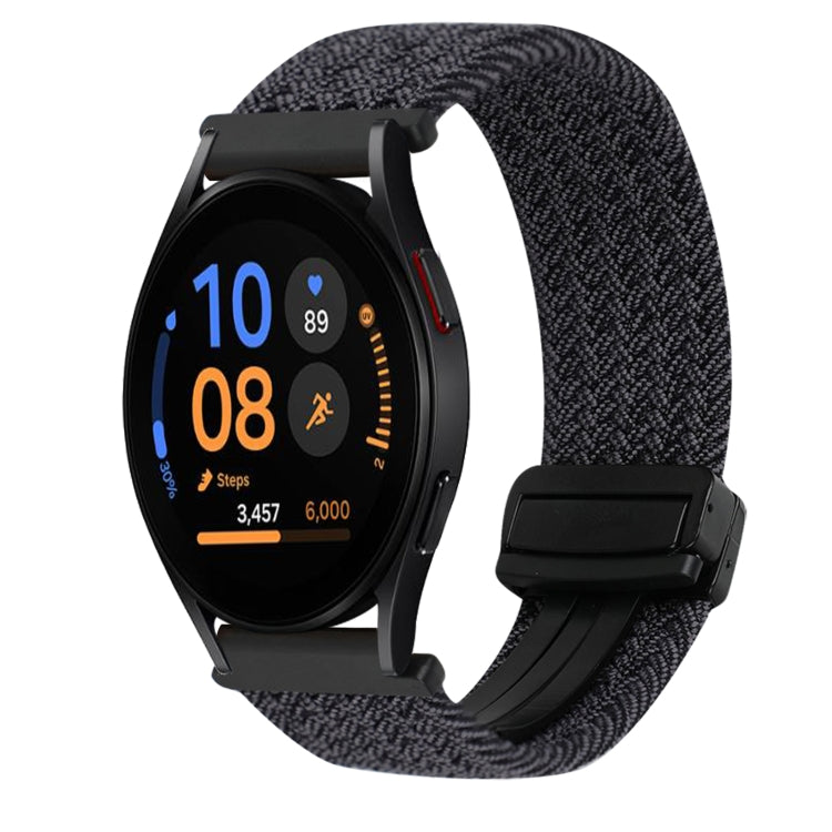 20mm Magnetic Buckle Braided Watch Strap, For Samsung Galaxy Watch FE 40mm, For Samsung Galaxy Watch 6 Classic