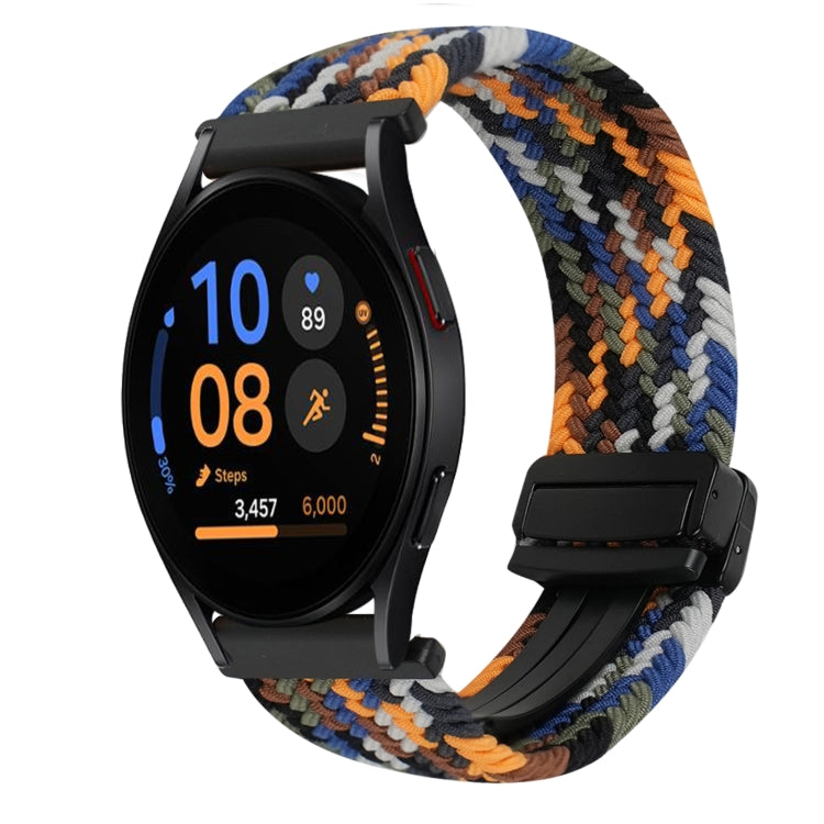 20mm Magnetic Buckle Braided Watch Strap, For Samsung Galaxy Watch FE 40mm, For Samsung Galaxy Watch 6 Classic