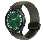 20mm Magnetic Buckle Braided Watch Strap, For Samsung Galaxy Watch FE 40mm, For Samsung Galaxy Watch 6 Classic