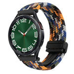 20mm Magnetic Buckle Braided Watch Strap, For Samsung Galaxy Watch FE 40mm, For Samsung Galaxy Watch 6 Classic