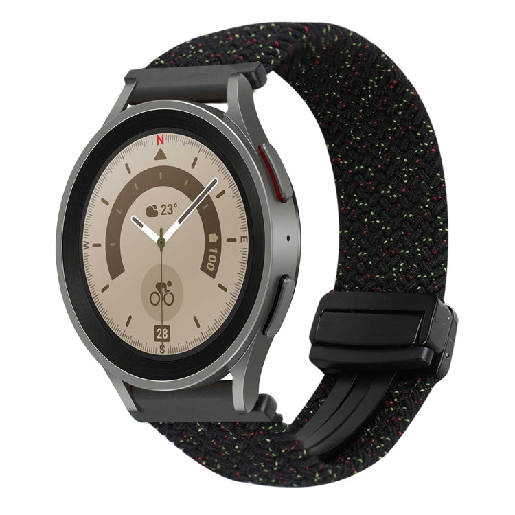 20mm Magnetic Buckle Braided Watch Strap, For Samsung Galaxy Watch 5 Pro, For Samsung Gear Sport