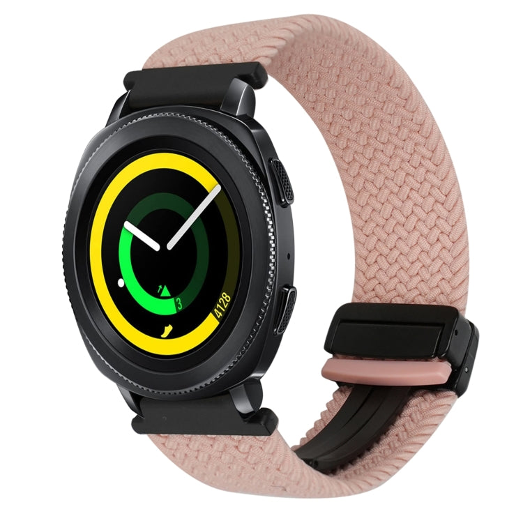 20mm Magnetic Buckle Braided Watch Strap, For Samsung Galaxy Watch 5 Pro, For Samsung Gear Sport