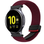 20mm Magnetic Buckle Braided Watch Strap, For Samsung Galaxy Watch Active 2, For Samsung Galaxy Watch 3 41mm