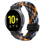 20mm Magnetic Buckle Braided Watch Strap, For Samsung Galaxy Watch Active 2, For Samsung Galaxy Watch 3 41mm