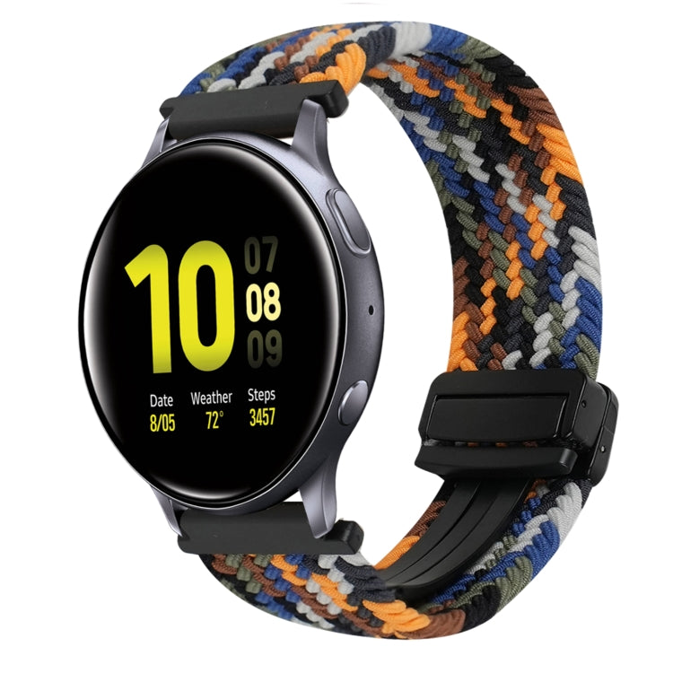 20mm Magnetic Buckle Braided Watch Strap, For Samsung Galaxy Watch Active 2, For Samsung Galaxy Watch 3 41mm