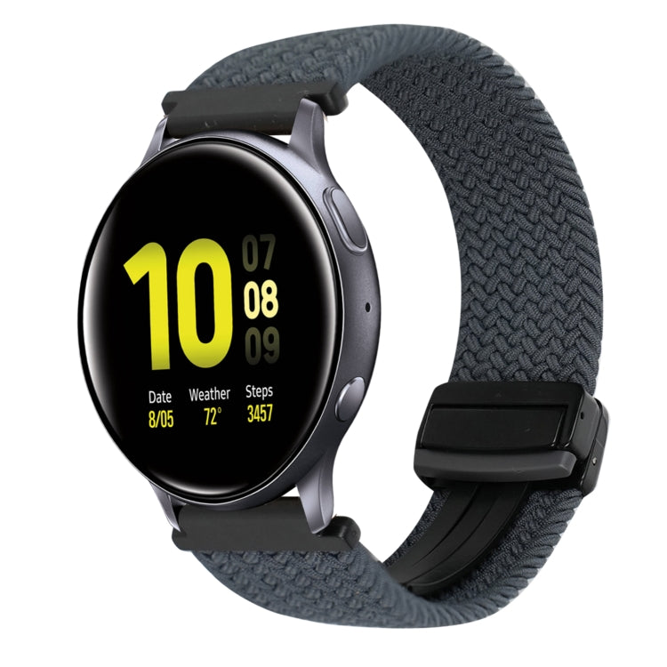20mm Magnetic Buckle Braided Watch Strap, For Samsung Galaxy Watch Active 2, For Samsung Galaxy Watch 3 41mm
