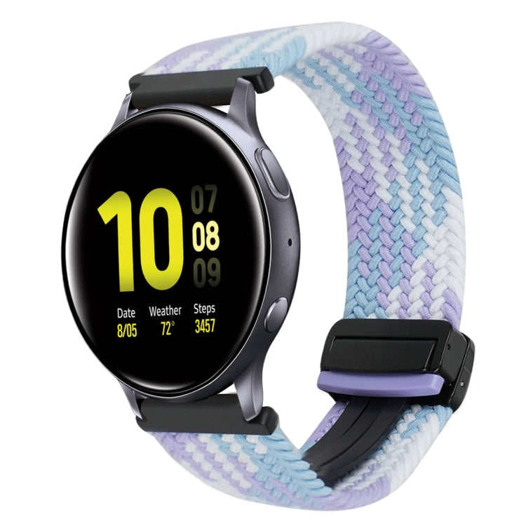20mm Magnetic Buckle Braided Watch Strap, For Samsung Galaxy Watch Active 2, For Samsung Galaxy Watch 3 41mm