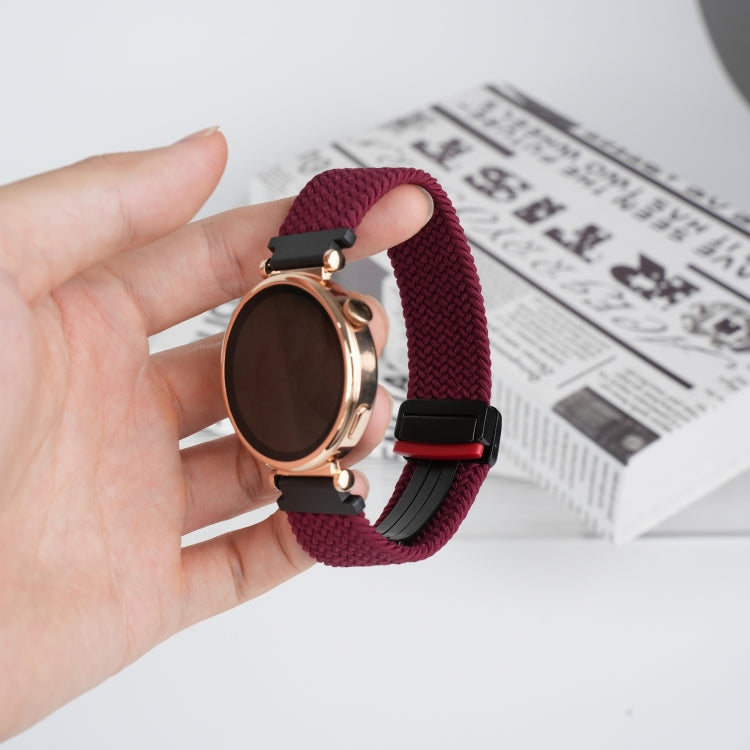20mm Magnetic Buckle Braided Watch Strap, For Samsung Galaxy Watch Active, For Samsung Galaxy Watch 42mm