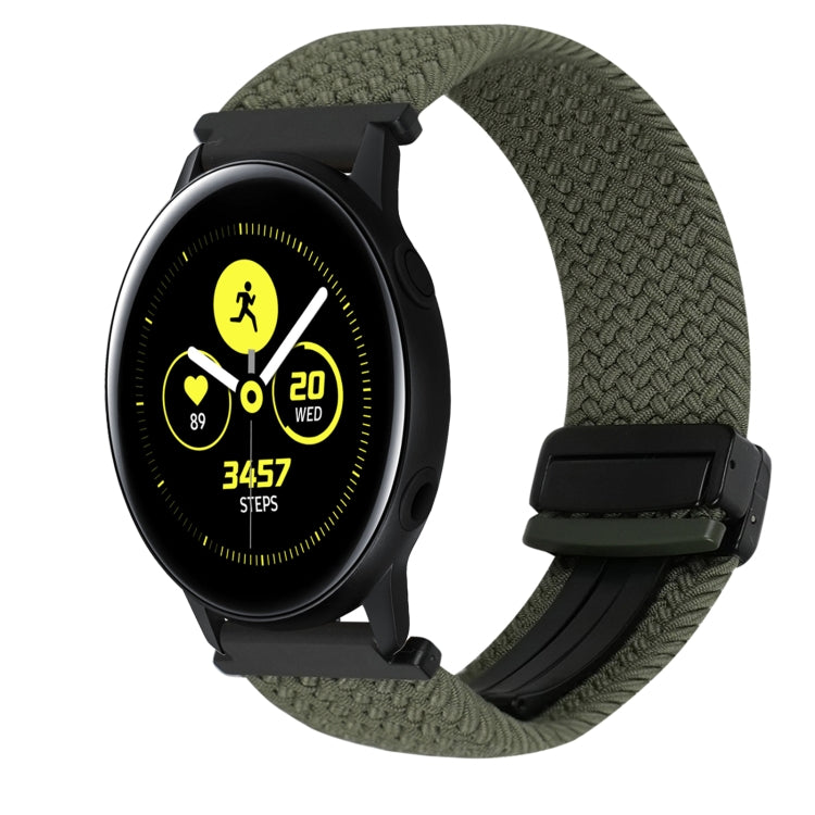 20mm Magnetic Buckle Braided Watch Strap, For Samsung Galaxy Watch Active, For Samsung Galaxy Watch 42mm