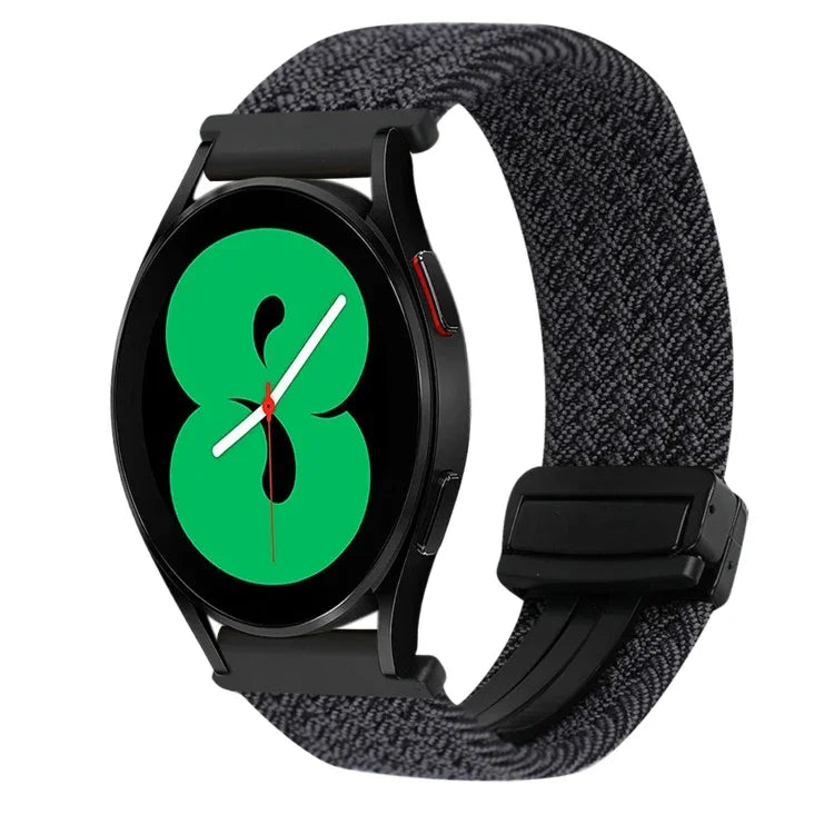 20mm Magnetic Buckle Braided Watch Strap, For Samsung Galaxy Watch 4, For Samsung Galaxy Watch 4 Classic