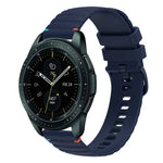 Wavy Dotted Stitched 20mm Silicone Watch Band, For Samsung Galaxy Watch 42mm, For Samsung Gear S2 Classic