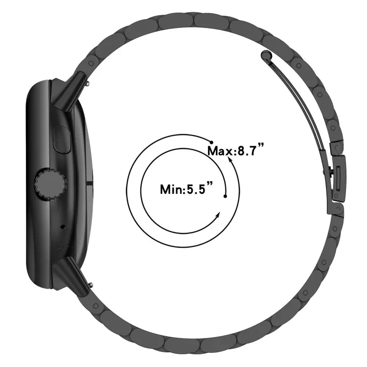 Three Beads Stainless Steel Metal Watch Band, For Google Pixel Watch 4 / Watch 3 45mm, For Google Pixel Watch 4 / 3 / 2 / 1 41mm