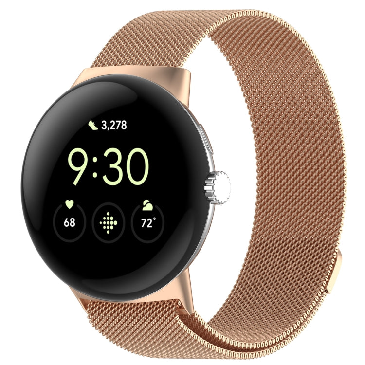 Milanese Metal Magnetic Watch Band, For  Google Pixel Watch 4 / Watch 3 45mm, For Google Pixel Watch 4 / 3 / 2 / 1 41mm