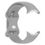 Solid Color Butterfly Buckle Silicone Watch Band, Size:L, Size: L