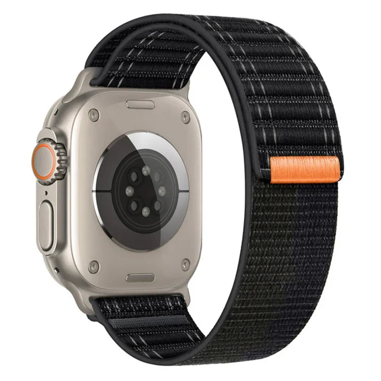 Sea Wave Nylon Hook and Loop Fastener Watch Band, For Apple Watch Series 4 44mm, For Apple Watch Series 4 40mm, For Apple Watch Series 3 38mm, For Apple Watch Series 3 42mm