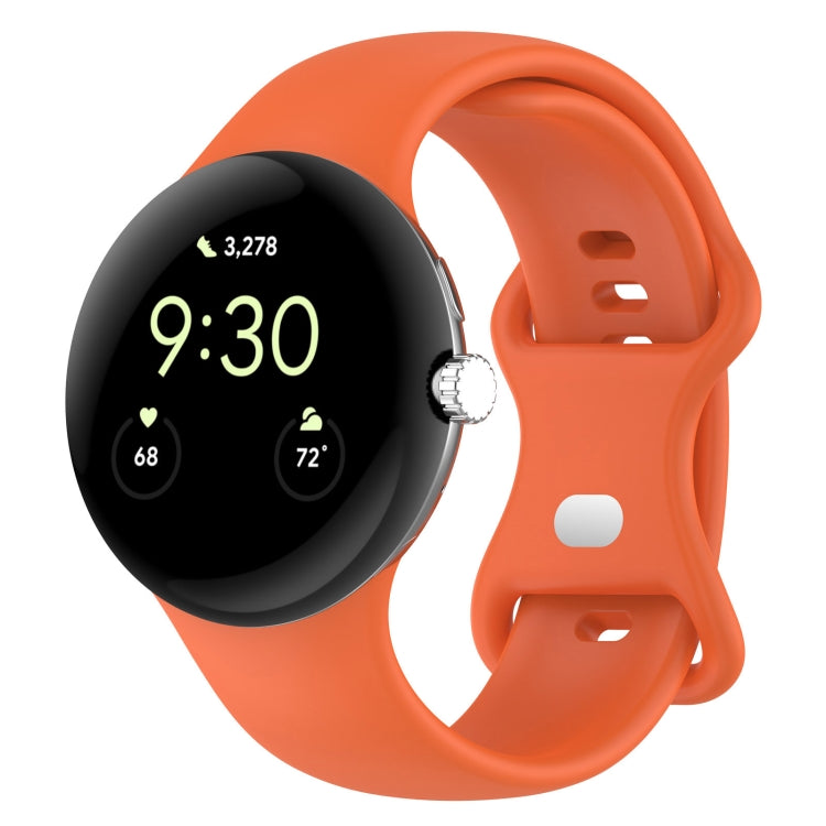 Solid Color Butterfly Buckle Silicone Watch Band, Size: S, Size: S