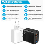 45W PD3.0 / PPS Type-C + QC3.0 USB Fully Compatible Protocol Charger, EU Plug, PD3.0 / PPS Type-C + QC3.0 USB(EU Plug)