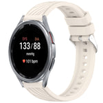 Stripe Texture Silicone 20mm Watch Band, For Samsung Galaxy Watch FE 40mm, For Samsung Galaxy Watch 7 44mm, For Samsung Galaxy Watch 7 40mm, For Samsung Galaxy Watch 6 Classic 47mm
