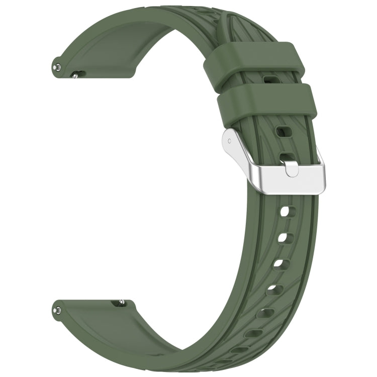 Stripe Texture Silicone 20mm Watch Band, For Samsung Galaxy Watch 6 44mm, For Samsung Galaxy Watch 6 40mm, For Samsung Galaxy Watch 6 Classic 43mm, For Samsung Galaxy Watch5 Pro Golf Edition