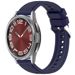 Stripe Texture Silicone 20mm Watch Band, For Samsung Galaxy Watch FE 40mm, For Samsung Galaxy Watch 7 44mm, For Samsung Galaxy Watch 7 40mm, For Samsung Galaxy Watch 6 Classic 47mm