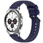 Stripe Texture Silicone 20mm Watch Band, For Samsung Galaxy Watch 4 44mm, For Samsung Galaxy Watch 4 40mm, For Samsung  Galaxy Watch 4 Classic 46mm, For Samsung  Galaxy Watch 4 Classic 42mm
