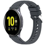Stripe Texture Silicone 20mm Watch Band, For Samsung Galaxy Watch Active2 44mm, For Samsung Galaxy Watch Active2 40mm